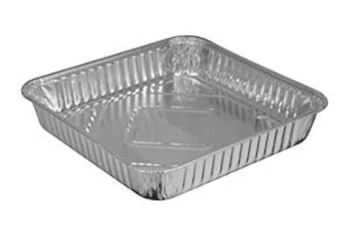 Handi Foil 404835500 8" Square Cake Pan, 7.88 X 7.88 X 1.31, Silver, Aluminum, 500/carton