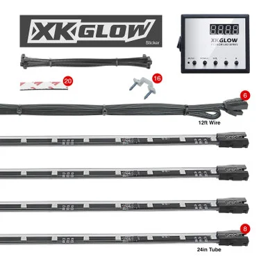 Xk Glow 41006 8pc M.color Car XK041006