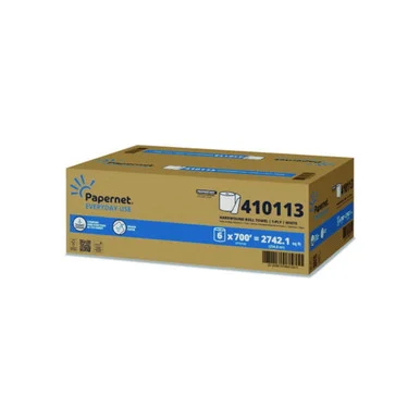 Sofidel 410113 Hytech Seas Hardwound Roll Towels, 1-ply, 7.9" X 700 Ft, White, 6/carton