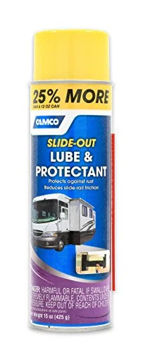 Camco Slide Out Lube - For Metal Parts- Rollers- Door Hinges and Brake Parts - Prevents Fading and Deterioration - For RVs- Boats- Cars and More - 15 oz (41105) 41105_68