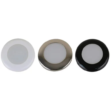 Scandvik 41290P A3c Downlight Kit - Warm White W/ss, White, & Black Trim Rings