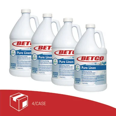 Betco 41300400 Sentec Pure Linen Concentrate Odor Eliminator, Pure Linen, 128 Oz Bottle, 4/carton