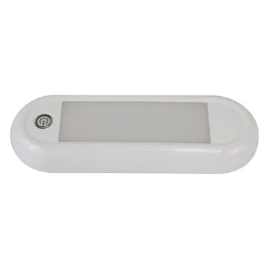 Scandvik 41322P 7" Oval Dome Light W/switch & Dimming - 12/24v
