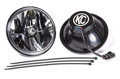 KC HiLiTES KC Headlights Gravity LED 7in 2-Light 2007-2018 Jeep Wrangler JK 42351