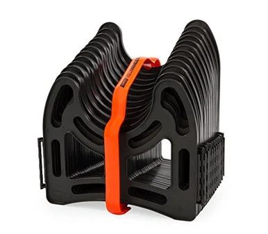 Camco 43031 10ft Sidewinder RV Sewer Hose Support- Made From Sturdy Lightweight Plastic- Won't Creep Closed- Holds Hoses In Place- No Need For Straps