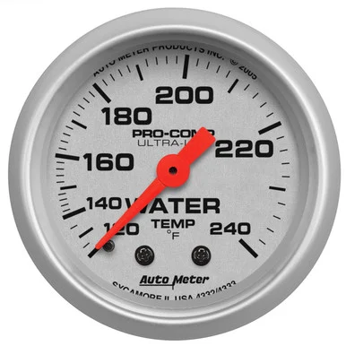Auto Meter 4332 Mechanical Water Temperature Gauge