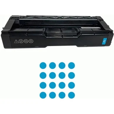 Fujitsu 434061 Cyan Toner Cartridge Ricoh C125tonr P C125 Mf