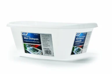 Camco 43516 Mini Dishpan - 9 Qt.- Clear