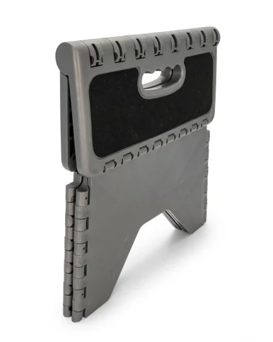 Camco 43635 Plastic Folding Step Stool with Non-Skid - Silver