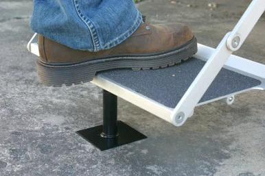 Camco 43681 RV Save-A-Step Brace | Stabilizes RV Steps and Helps Prevent RV Movement | Protects RV Steps from Sag and Wear (4-5/8-8) 43681_68