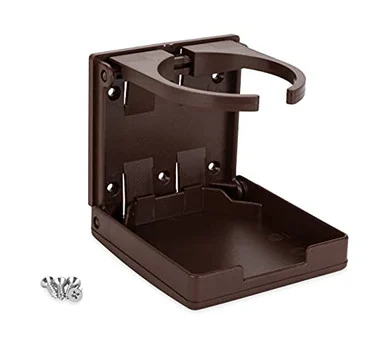 Camco Adjustable Drink Holder- Can Hold Mugs- Large Drinks and Almost Any Size Bottle or Can- Make Great Extra Cupholders for Cars- Trucks- RVs- Vans- Boats and Much More - Brown (44043) 44043_68