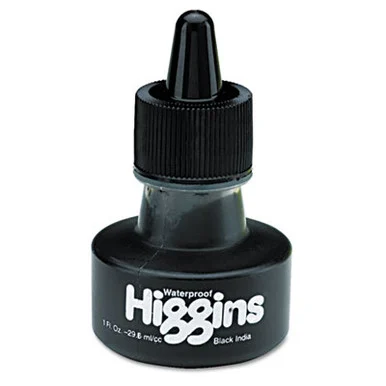 Sanford 44201 Waterproof Pigmented Drawing Ink, 1 Oz Bottle, Black