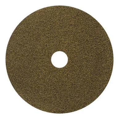Americo Manufacturing 442320 Black Diamond 1500 Grit Diamond Pad, 20" Diameter, Black/yellow, 2/carton