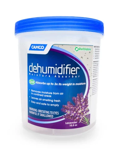 Camco Dehumidifier Moisture Absorber - Absorbs Up to 3x Its Weight in Water- Reduces Moisture and Humidity in Offices- Closets- Bathrooms- Kitchens- Boats- RVs and More – Refillable (44280) 44280_68