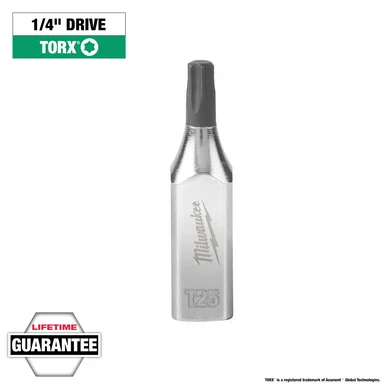 Milwaukee Electric Tools 45-34-1004 Milwaukee Tool 1/4" Drive T25 Torx Bit Socket