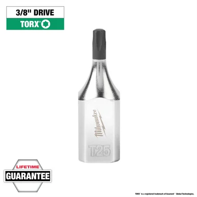 Milwaukee Electric Tools 45-34-1011 Milwaukee Tool 3/8" Drive T25 Torx Bit Socket