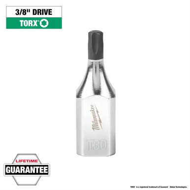 Milwaukee Electric Tools 45-34-1013 Milwaukee Tool 3/8" Drive T30 Torx Bit Socket