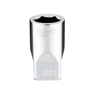 Milwaukee Electric Tools 45-34-9007 Milwaukee Tool 1/4" Drive 3/8" Sae 6-point Socket With Four Flat Sides, Vanadium Steel, Chrome