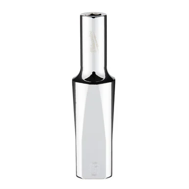 Milwaukee Electric Tools 45-34-9090 Milwaukee Tool Milwaukee Tool 3/8" Drive 6mm Metric Deep Socket With Four Flat Sides, 6-point, Vanadium Steel, Chrome