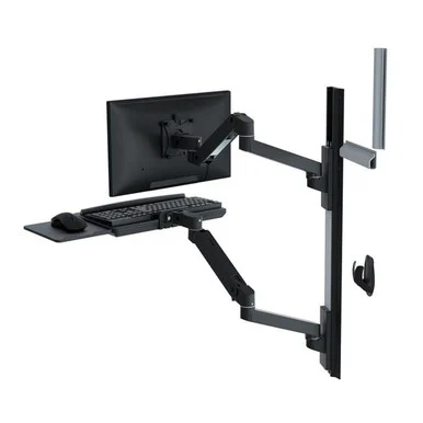 Ergotron Wall Mount for Keyboard, Monitor - Black (45-696-292)
