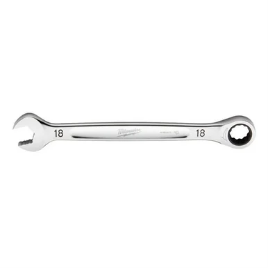 Milwaukee Electric Tools 45-96-9318 Milwaukee Tool 18mm Metric Ratcheting Combination Wrench, 12-point, Steel, Chrome