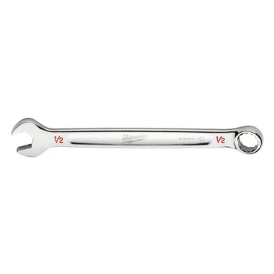 Milwaukee Electric Tools 45-96-9416 Milwaukee Tool 1/2" Sae Combination Wrench, 12-point, Steel, Chrome, Ergonomic, I-beam Handle