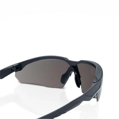 Jackson Safety 45005 Safety Glasses - Hyperguard H-series - Smoke Lens - Black Half Frame - Sta-clear Anti-fog