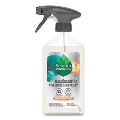 Seventh Generation 45169CT Foaming Dish Spray, Mandarin Orange Scent, 16 Oz Bottle, 6/carton