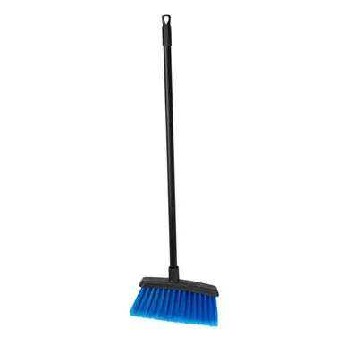 San Jamar 4685314 Duo-sweep Flagged Light Industrial Broom Head, 12", Blue/black