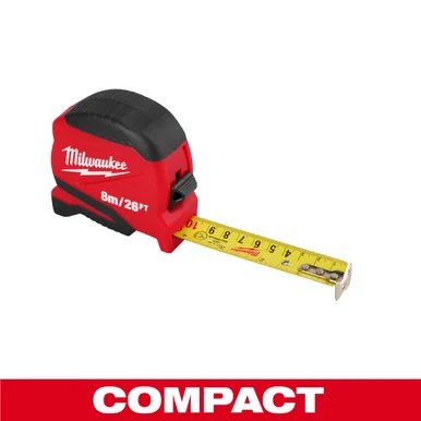 Milwaukee Electric Tools 48-22-1726 Milwaukee Tool 8 Meter /26 Foot Compact Tape Measure
