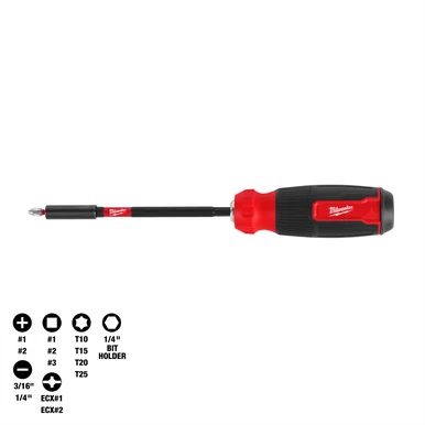 Milwaukee Electric Tools 48-22-2915 Milwaukee Tool 14-in-1 Multi-bit Screwdriver W/ Shockwave Impact Duty Bits