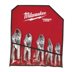 Milwaukee Electric Tools 48-22-3695 Milwaukee 5-piece Locking Plier Auto Kit