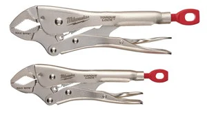 Milwaukee Electric Tools 48-22-3702 Milwaukee Tool 2 Pc. 7" & 10" Torque Lock Maxbite Locking Pliers Set