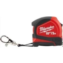 Milwaukee Electric Tools 48-22-6601 Milwaukee 10 Ft./ 3m Keychain Tape Measure With Led