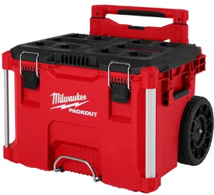 Milwaukee Electric Tools 48-22-8427 Milwaukee Tool Packout 22 Inch Rolling Modular Tool Box Reinforced With Metal With Low Profile Handle