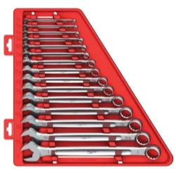 Milwaukee Electric Tools 48-22-9415 Milwaukee 15-piece Max Bite Combination Wrench Set - Sae, Open-end Grip, I-beam Handle