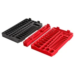 Milwaukee Electric Tools 48-22-9486T Milwaukee Tool 106pc. 1/4" & 3/8” Drive Ratchet And Socket Trays- Sae & Metric