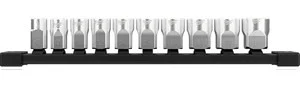 Milwaukee Electric Tools 48-22-9503 Milwaukee Tool 10pc 3/8" Metric Sockets With Four Flat Sides
