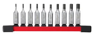 Milwaukee Electric Tools 48-22-9540 Milwaukee Tool 10pc 1/4" Drive Hex Bit Socket Set - Sae