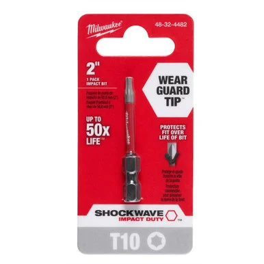 Milwaukee Electric Tools 48-32-4482 Shockwave T10 Torx 2 In. Power Bit