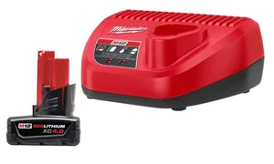 Milwaukee Electric Tools 48-59-2440 Milwaukee Tool M12 Redlithium Xc4.0 Starter Kit