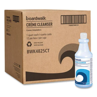 Boardwalk 4825 Creme Cleanser, Baby Powder Scent, 32 Oz Bottle,12/carton