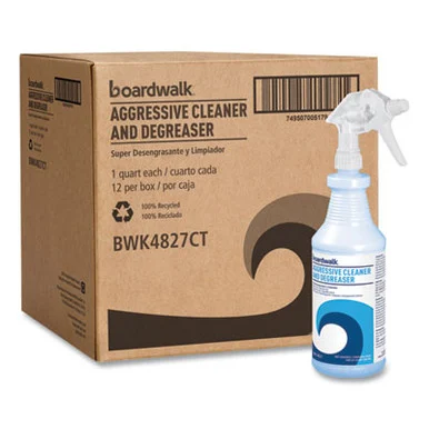 Boardwalk 4827 Aggressive Cleaner And Degreaser, Lemon Scent, 32 Oz Bottle, 12/carton