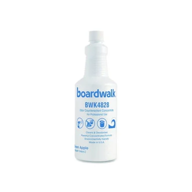 Boardwalk 4828 Liquid Deodorizer, Green for Apple, 32 Oz Bottle, 12/carton