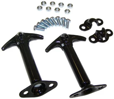 Crown Automotive Jeep Replacement Hood Catch Kit, Left & Right, Black 488601