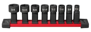 Milwaukee Electric Tool 49-16-1640 8 Piece Insider Sae Box Ratchet Socket Set