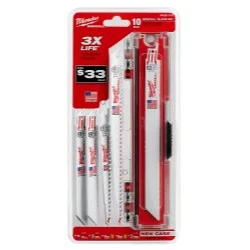 Milwaukee Electric Tools 49-22-1110 Milwaukee 10-piece Sawzall General Purpose Blade Set