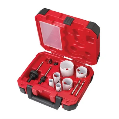 Milwaukee Electric Tools 49-22-4095 Milwaukee 10-piece Electrician's Ice Hardened Hole Saw Kit