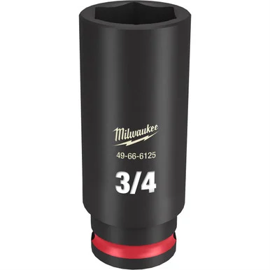 Milwaukee Electric Tools 49-66-6125 Shockwave Impact Duty 3/8"drive 3/4" Deep 6 Point Socket