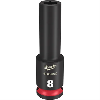 Milwaukee Electric Tools 49-66-6150 Shockwave Impact Duty 3/8"drive 8mm Deep 6 Point Socket
